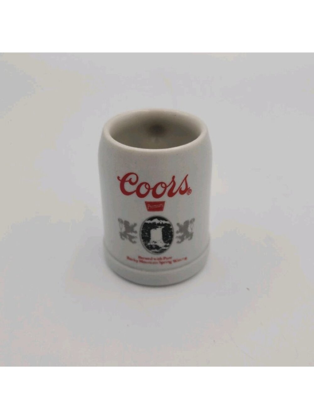 COORS ROCKY MNTS SPRING WATER MINI MUG 2-3/8"